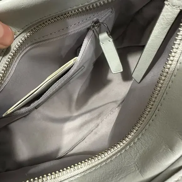 RARE MARC JACOBS New York SoHo Gray Leather Baguette Shoulder Bag MSRP $395 - Picture 13 of 14